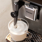 Philips 3300 Fully Automatic Espresso Machine with Milk Frother, Black and Chrome