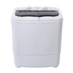 Portable Washing Machine,Compact Clothes Washing Machine, Semi Automatic Washing Machine, Mini Twin Tub Washing Machine for Apartments, Washer(7.7lbs) /Spiner(6.6lbs)