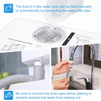 ChuMaste countertop dishwasher, countertop dishwasher with water tank, dishwasher with 5 wash programs, portable dishwasher can wash baby bottles, mini dishwasher with drying and double spray arms.��