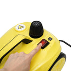 2000W 1.8L/60.87oz High-Pressure Steam Cleaner Multipurpose Handheld Steam Cleaner Portable Yellow 5 Bar/72.5PSI