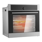 KFFKFF Solo Wall Oven, 24" Electrically Integrated Wall Oven with 16 Culinary Functions, 2.68 Cu.Ft Electric Wall Ovens with Timing Device, 3150W Electric Oven inclusive of Baking Rack and Tray