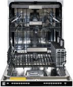Kenmore 02214639 24" Built-in Stainless Steel Tub Dishwasher, Removeable 3rd Rack, SmartWash, Black