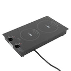 Electric Hob Cook Top Stove 110V Induction Cooktop 2 Burners Ceramic Cooktop