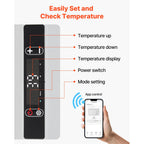 VEVOR Portable Car Refrigerator 42 Qt, 12V Portable Freezer with Single Zone, 12/24V DC & 110-240V AC Electric Cooler with -4℉-68℉ Cooling Range, for Car Truck Vehicle RV Boat Outdoor & Home use