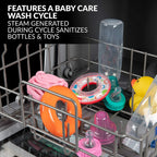 Farberware Portable Dishwasher with Built-In Water Tank with Baby Care and Fruit Wash Settings in White w/ 6-Place Setting Capacity, FDW05ASBWHA