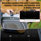 Equator 21" Portable 2-Burner Induction Cooktop LIGHT with ALUMINUM HANDLE 110V