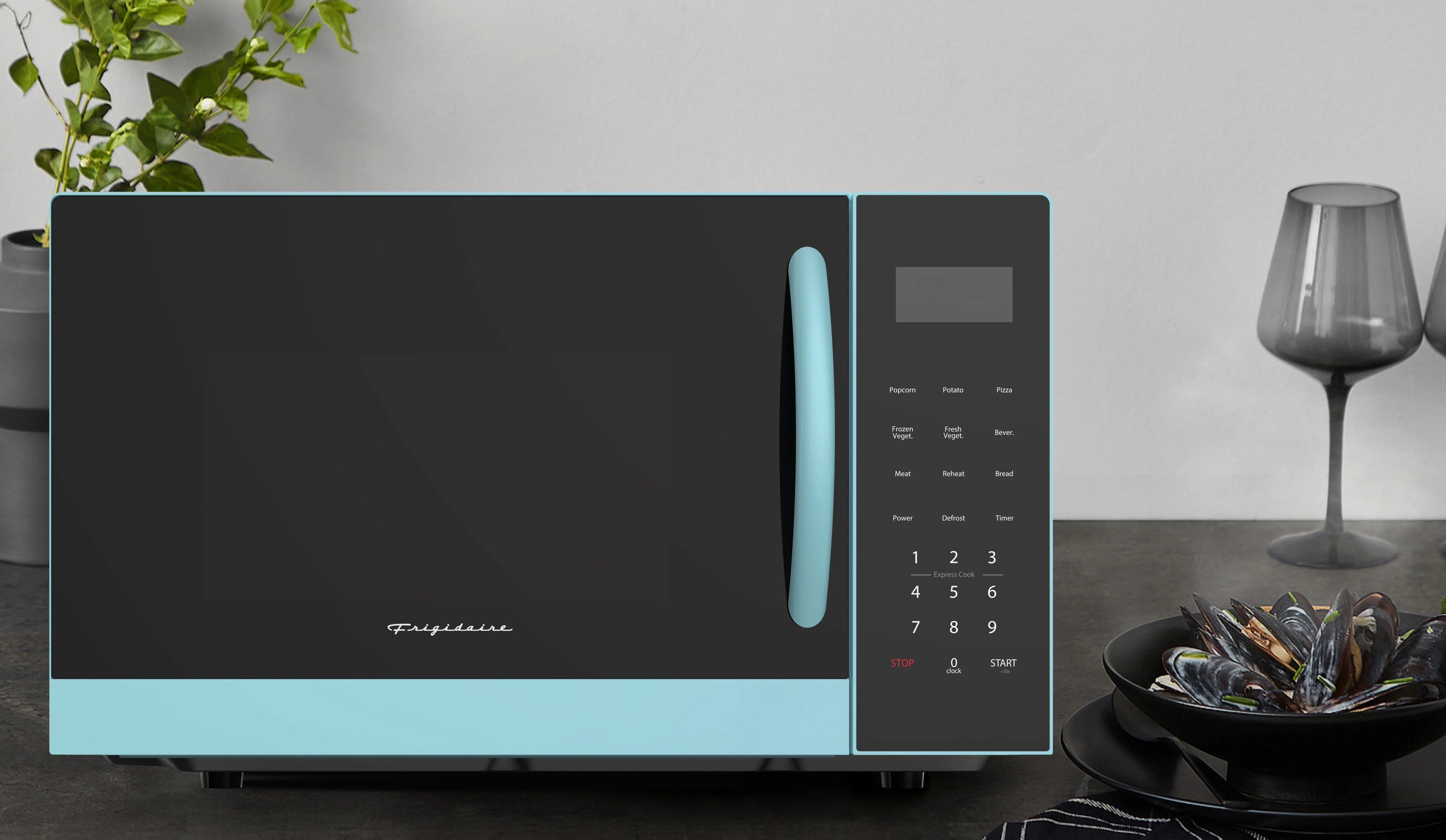 Frigidaire 0.9 cu ft Countertop Microwave Ovens in Black, EMW953