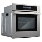 24 in. Single Electric Built-In Wall Oven with 2.5 cu. ft. Capacity, Turbo True European Convection in Stainless Steel