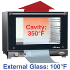 Cadco OV-023 Electric Convection Oven - 4 Half-Size Sheet Pan Capacity
