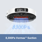MOVA S20 Ultra Robot Vacuum Mop Cleaner,8.3KPa Suction,Hot Water Washing/Drying,Self Empty&Refilling