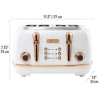 TOSTR SS BLK 1500W 4SLOT (Pack of 1)