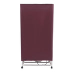 110V Wine Red Clothes Dryer Portable Travel Mini Dryer Machine 1200-1500W Electric Dryer For Homes, Apartments