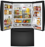 GE APPLIANCES GNE27JGMBB french door freestanding refrigerator