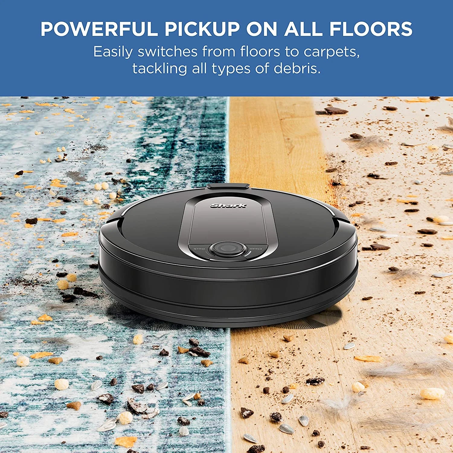 Shark IQ Intelligent Wifi Robot Vacuum Cleaner w/ Self Empty Charger Base, Black