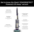 Restored Shark POWERDETECT Upright Vacuum Cleaner with HEPA Filter, Heavy Duty,Powerful Suction for Pet Hair Pickup, DuoClean, Ideal for Carpets & Hardfloors, AZ4002 (Certified)(Refurbished)