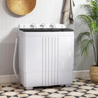 Costway Twin Tub 20Lbs Top Load Washing Machine with Gravity Drain