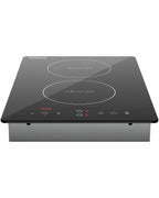 Empava Electric Stove Induction Cooktop Vertical with 2 Burners Vitro Ceramic Smooth Surface Glass