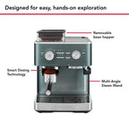 KitchenAid Semi Automatic Espresso Machine with Burr Grinder, KES6551