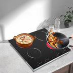 110V Electric Cooktop, Built-in Cooktop 3000W, Electric Stove Top with 4 Electric Burners, 9 Heating Level, Kid Safety Lock, Sensor Touch Control
