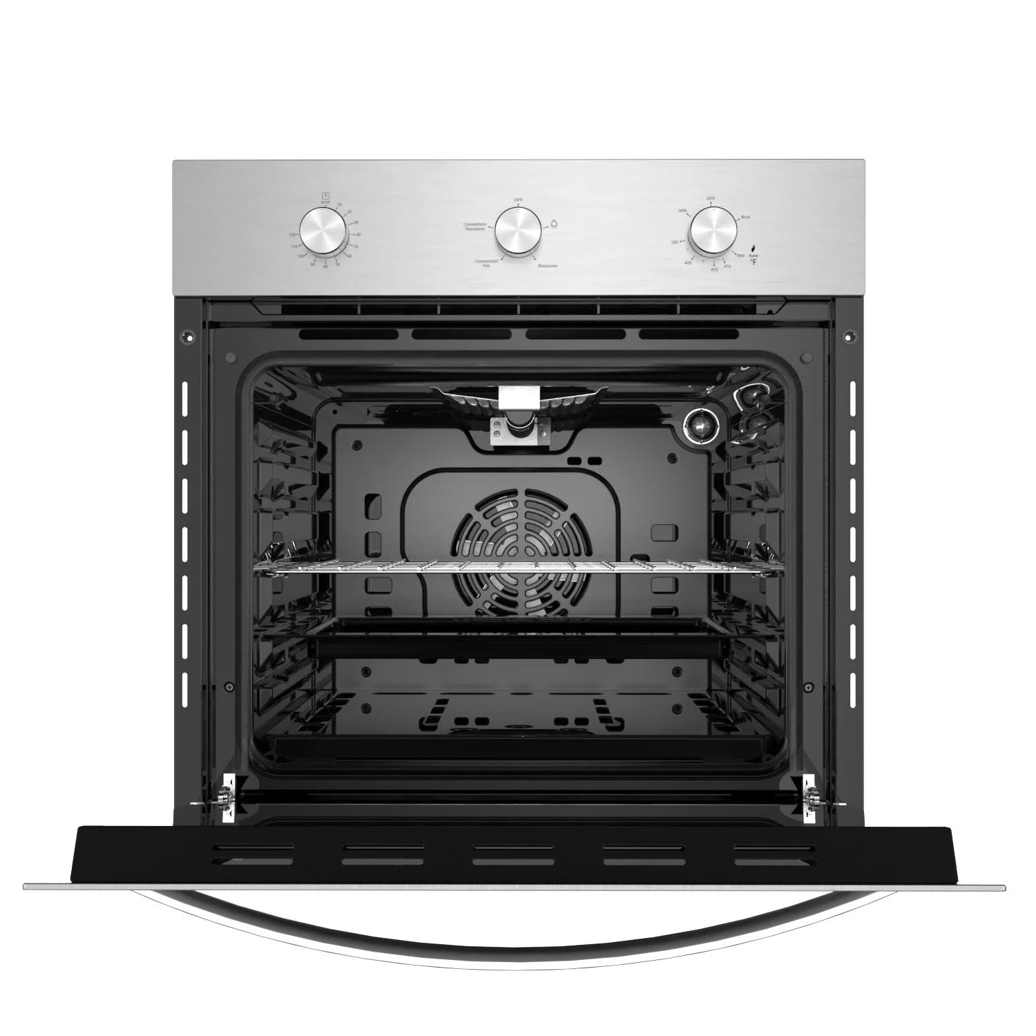 Empava 24-inch 2.3 Cu.ft. Single Propane Gas Wall Oven - Convection Fan in Stainless Steel - EMPV-24WO11L