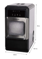 Frigidaire 44 lbs. Crunchy Chewable Nugget Ice Maker EFIC235, Stainless Steel