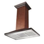 ZLINE 30 in. Designer Series Hand Hammered Copper Island Mount Range Hood (8GL2Hi-30)