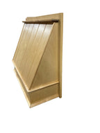 Wood Wall Mount Range Hood Cover Maple finish, 30W x 24H x 10.5D inches, No Ventilator/No liner Included
