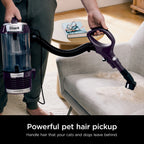 Shark Upright Vacuum, Lift-Away, Pet Friendly, Bagless, PowerFins HairPro & Odor Neutralizer Technology, Hard Floor and Carpet, Self Cleaning Brushroll, Anti Allergen &Swivel Steering , ZD550, Purple