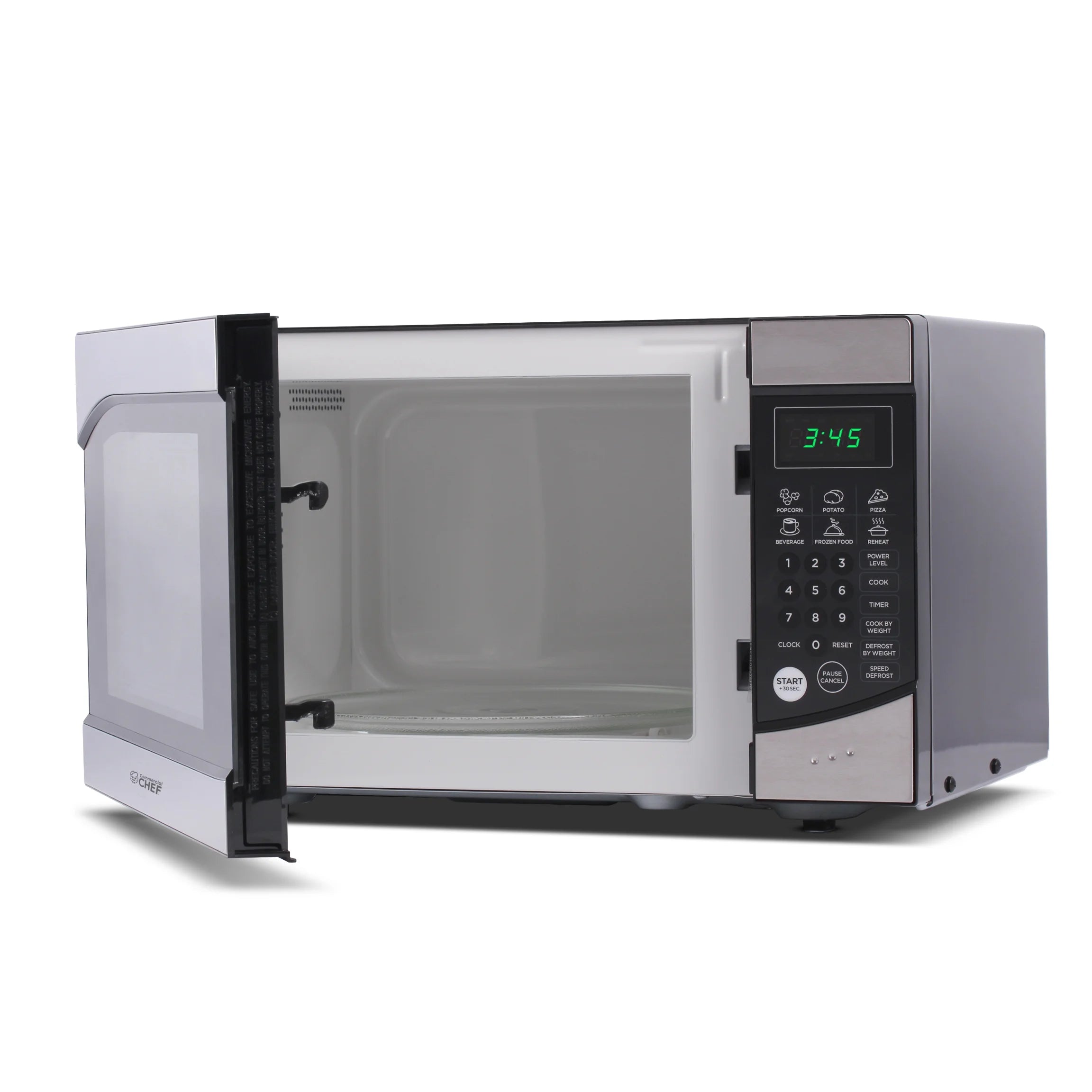 Commercial Chef 0.9 cu ft Counter Top Microwave, Black