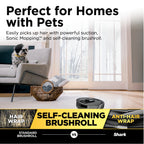 Shark Matrix Robot Vacuum & Mop, Auto Empty, Carpets and Hard Floors, 30-Day Capacity Base, Precision Home Mapping, Pet-Friendly, Wi-Fi, RV2400WS