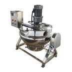 Jacketed Kettle Commercial Electric Cooking Pot Stirring Scraping Edge Three-Phase Tilting Soup Chili Sauce Beverage Jam Porridge 13.2 Gal 220V