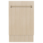 Zline Dwvz-18-Cb 18" Wide 10 Place Setting Built-In Panel Ready Top Control Dishwasher -