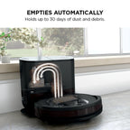Shark EZ Robot Vacuum with Self-Empty Base, Row-by-Row Cleaning, Powerful Suction, Perfect for Pet Hair, Wi-Fi, Carpets & Hard Floors, RV910S