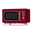 Nostalgia Mid-Century Retro 0.9 Cu. Ft. 900-Watt Microwave Oven, Black