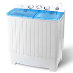 Wash Machine 17.6LBS Mini Compact Twin Tub Laundry Washer Spin Dryer Save Time