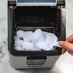 Igloo Self-Cleaning Countertop Ice Maker - Compact and Portable - Creates 26 lbs. Per Day, 8 Pieces Ready Every 7-8 Minutes - Includes Ice Scoop and Basket - Aqua