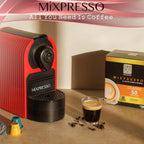 Mixpresso Espresso Machine for Nespresso Compatible Capsule, Single Serve Coffee Maker Programmable for Espresso Pods, Premium Italian 19 Bar High Pressure Pump 27oz 1400w Black Coffee Maker
