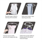 SALAV? GS45-DJ Professional Series Dual Bar Garment Steamer with Foot Pedals, Silver
