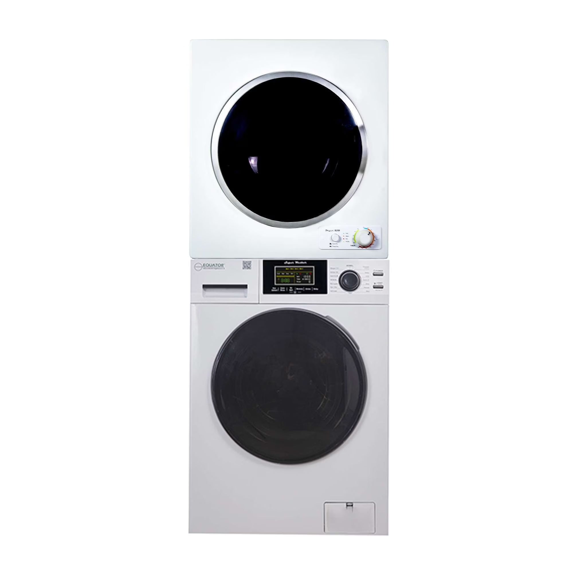 Equator 110V 1.6 cf Washer w/ Pet Cycle & 110V 3.5cf Compact Short Dryer