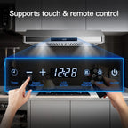 AMZCHEF Range Hood 30 inch Insert Stainless Steel with 9 Speed Fan 900 CFM Kitchen Vent Hood