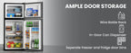 Conserv 19in BLACK Compact 2 Door Refrigerator 4.5cf Reversible Door 110V