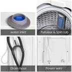 Costway Full-Automatic Laundry Wash Machine Washer Spinner Drain Pump