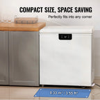 KFFKFF  3.88 Cu.ft / 110L Small Top-Open Chest Freezer with Adjustable  ?Temperature Control 2 Removable Storage Baskets, Freestanding