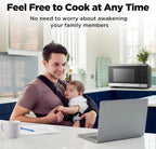 BLACK+DECKER 0.9 Cu Ft Microwave Oven Countertop , 6 Auto Menus, 10 Power Levels, Digital Panel, 900W