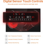 Homtone 30 Inch Electric Cooktop 4 Burners Built-in Electric Stovetop -Timer & Child Safety Lock