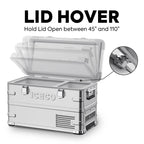 APL35 Aluminum Dual Zone 37QT Portable Refrigerator Silver
