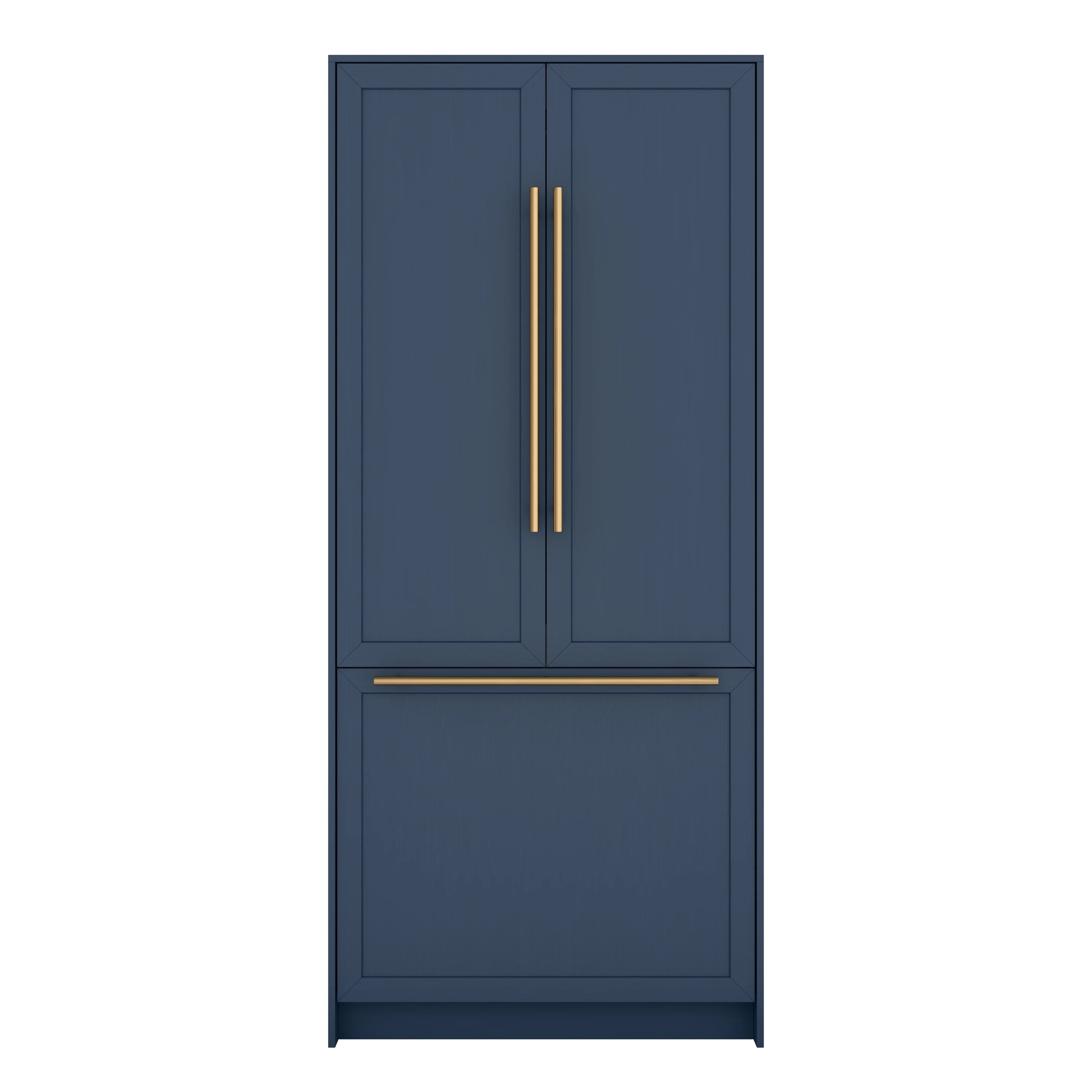 36 In. Panel Ready French Door Refrigerator With Ice maker, water dispenser, Frost Free . 19.6 total cubic feet