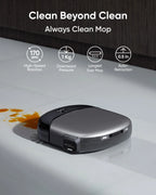 eufy Robot Vacuum Omni S1 Pro with All-in-One Station, Always Clean Mop, 8000 Pa Suction, Obstacle Avoidance, Auto Mop Washing & Drying, Self-Emptying
