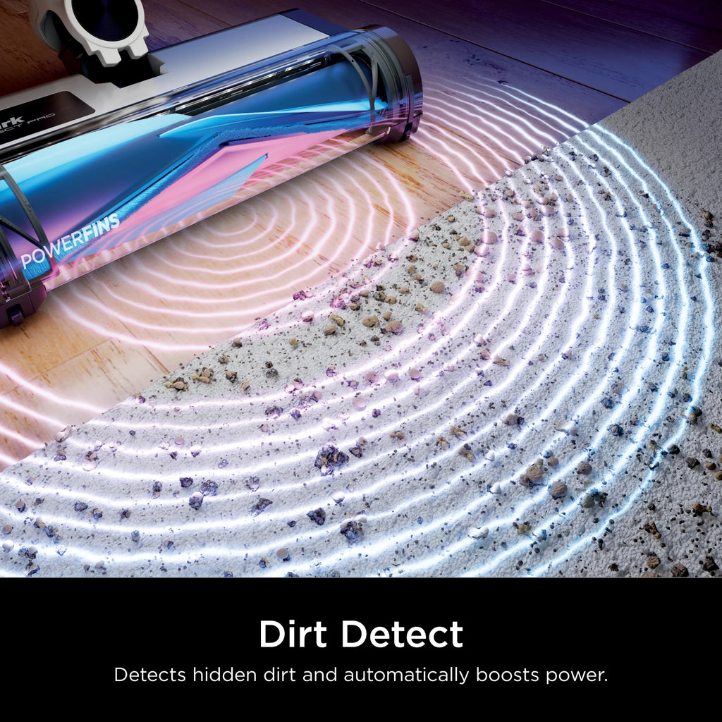 Shark Detect Clean & Auto Empty System, Cordless Stick Vacuum Cleaner- PowerFins Brushroll, LED Headlights