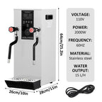 Commercial Coffee Milk Frother, 110V Automatic Frother with 12L Capacity for Restaurants (Black)